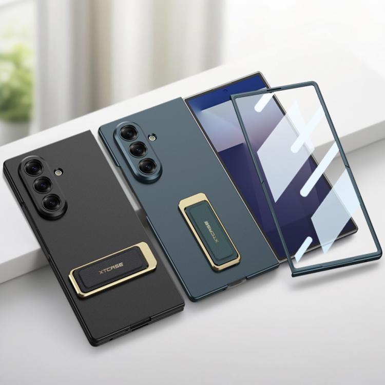 For Samsung Galaxy Z Fold7 5G GKK Integrated Ultra-thin Full Cover Wristband Phone Case with Rotating Bracket