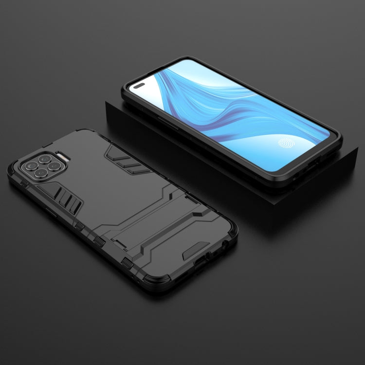 For OPPO F17 Pro PC + TPU Shockproof Protective Case with Holder