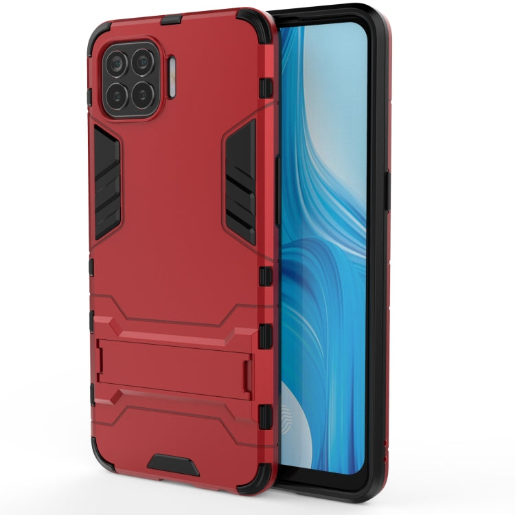 For OPPO F17 Pro PC + TPU Shockproof Protective Case with Holder