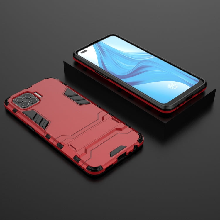 For OPPO F17 Pro PC + TPU Shockproof Protective Case with Holder