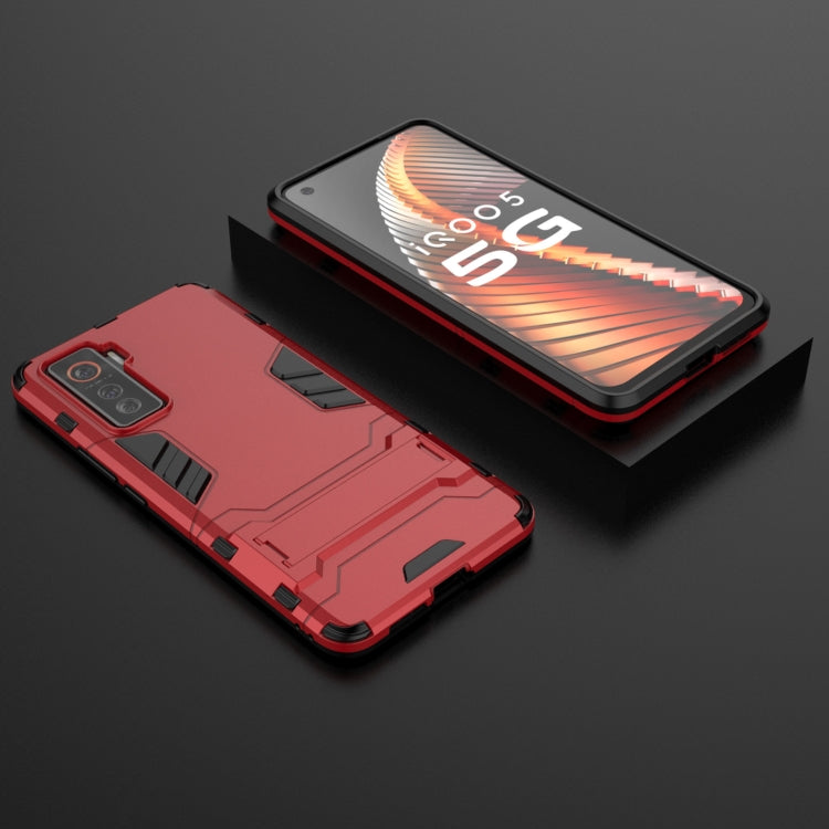 For Vivo iQOO 5 5G PC + TPU Shockproof Protective Case with Holder