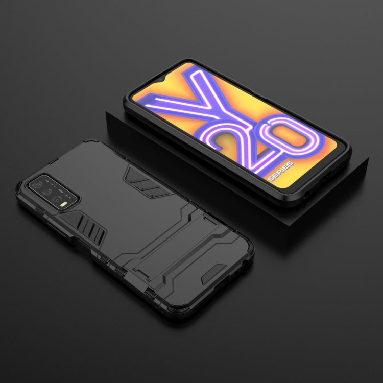 For Vivo Y20 PC + TPU Shockproof Protective Case with Holder