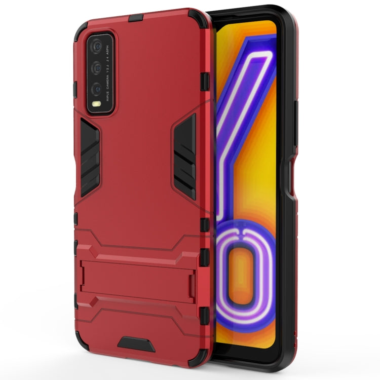 For Vivo Y20 PC + TPU Shockproof Protective Case with Holder