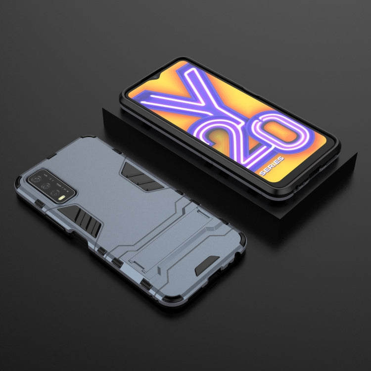 For Vivo Y20 PC + TPU Shockproof Protective Case with Holder