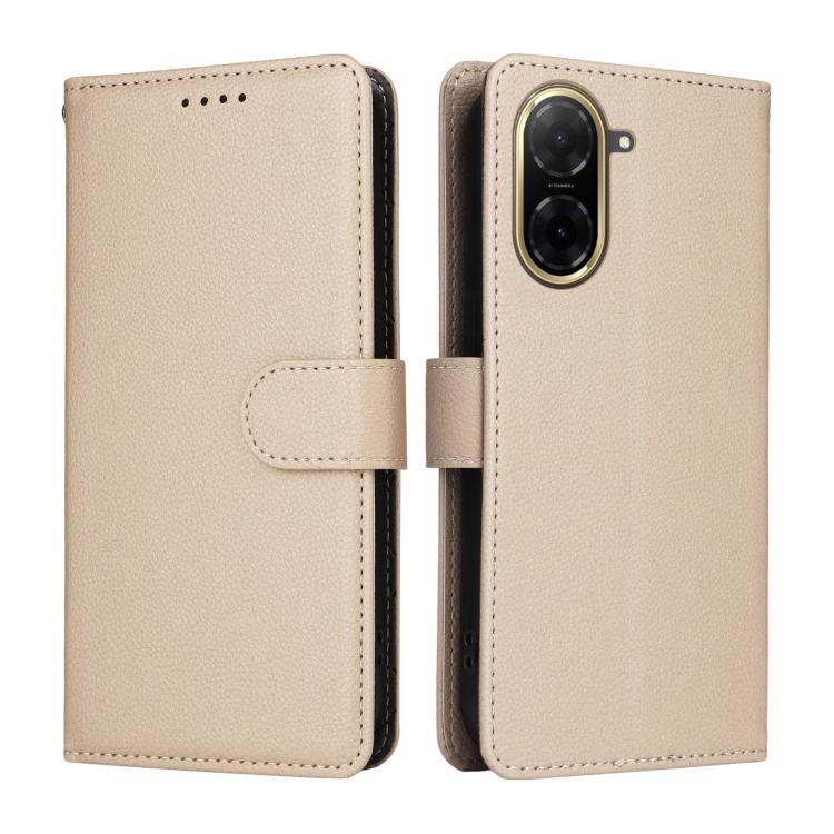 For Redmi A5 4G EU 173.3mm Litchi Texture RFID Blocking 3-Card Wallet Leather Phone Case