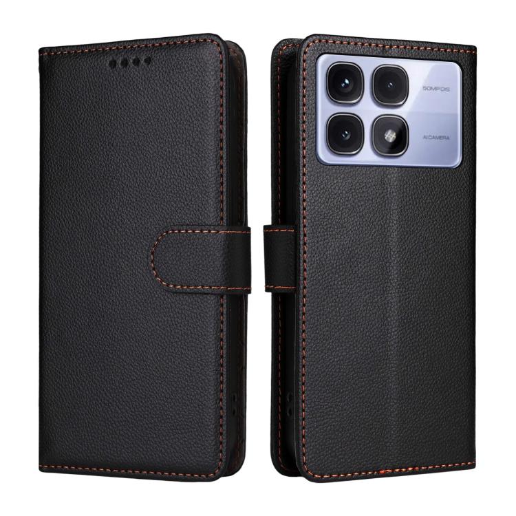For Redmi K70 Ultra Litchi Texture RFID Blocking 3-Card Wallet Leather Phone Case
