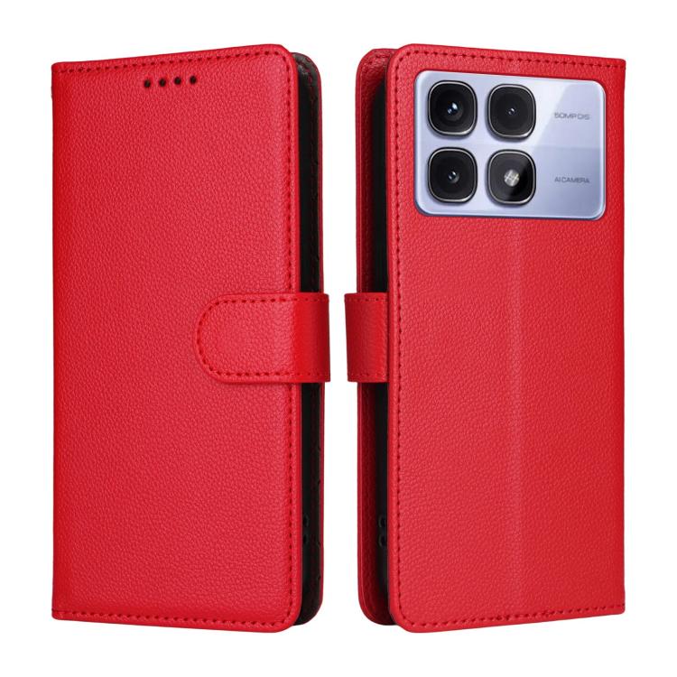 For Redmi K70 Ultra Litchi Texture RFID Blocking 3-Card Wallet Leather Phone Case
