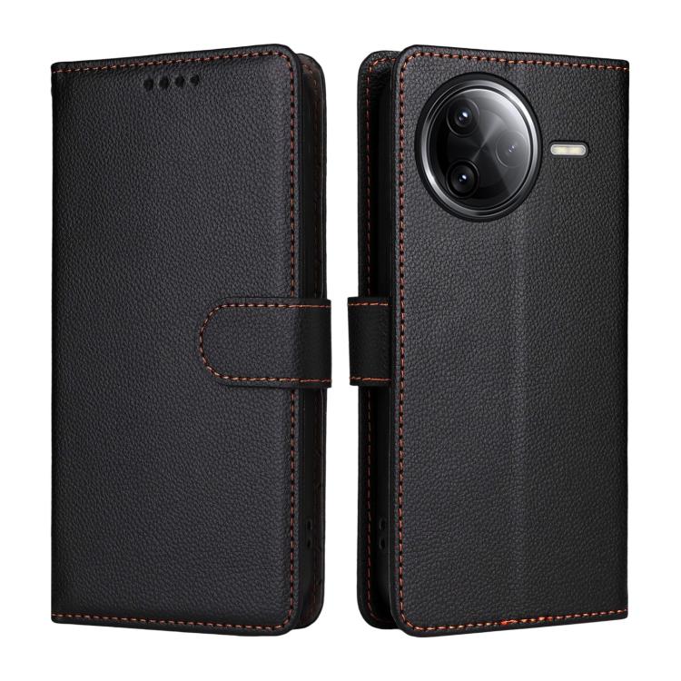 For Redmi K80 Pro / Poco F7 Ultra Litchi Texture RFID Blocking 3-Card Wallet Leather Phone Case