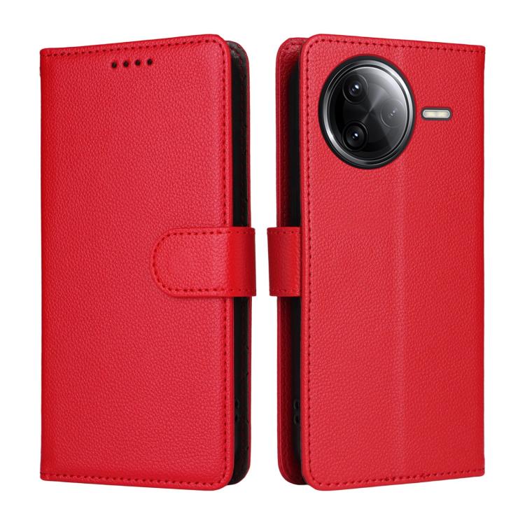 For Redmi K80 Pro / Poco F7 Ultra Litchi Texture RFID Blocking 3-Card Wallet Leather Phone Case