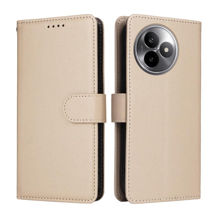 For Redmi K80 Ultra Litchi Texture RFID Blocking 3-Card Wallet Leather Phone Case