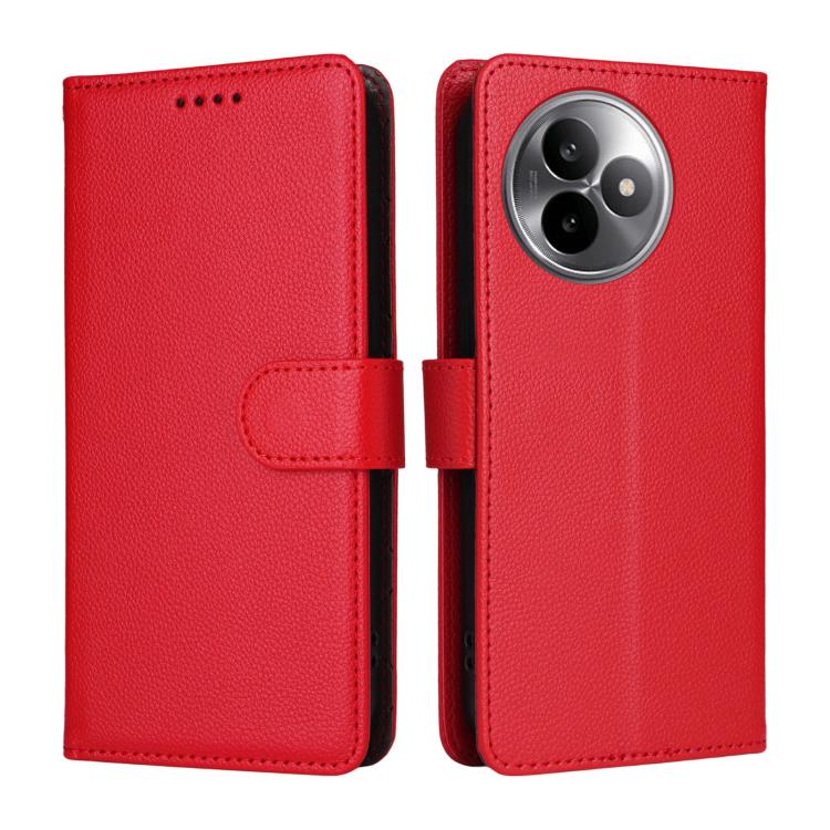 For Redmi K80 Ultra Litchi Texture RFID Blocking 3-Card Wallet Leather Phone Case