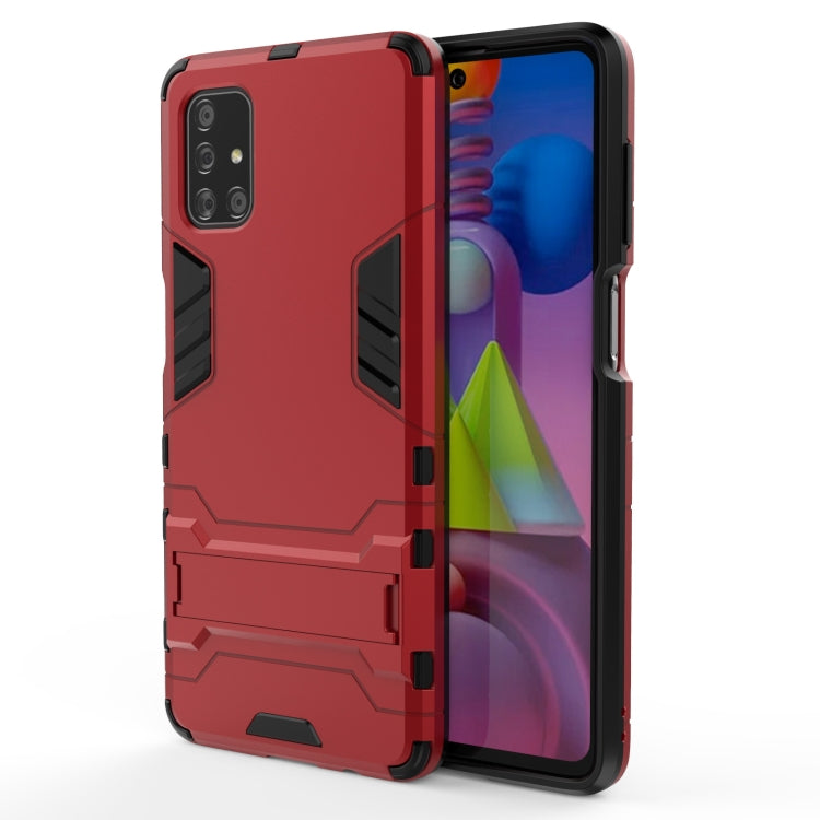 For Samsung Galaxy M51 PC + TPU Shockproof Protective Case with Holder