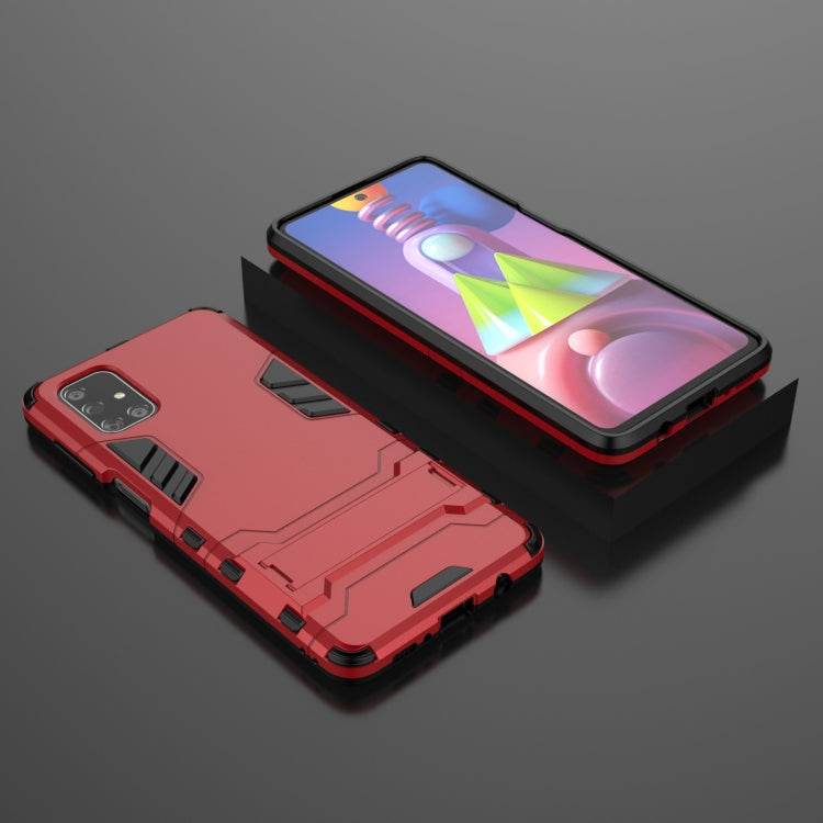 For Samsung Galaxy M51 PC + TPU Shockproof Protective Case with Holder