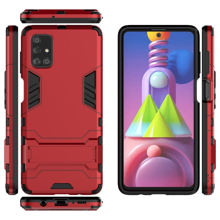 For Samsung Galaxy M51 PC + TPU Shockproof Protective Case with Holder