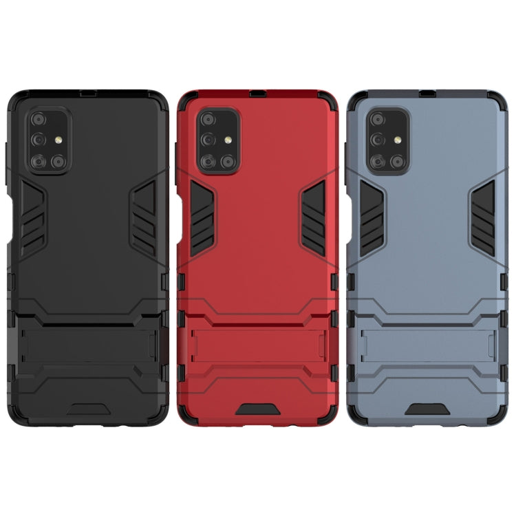 For Samsung Galaxy M51 PC + TPU Shockproof Protective Case with Holder