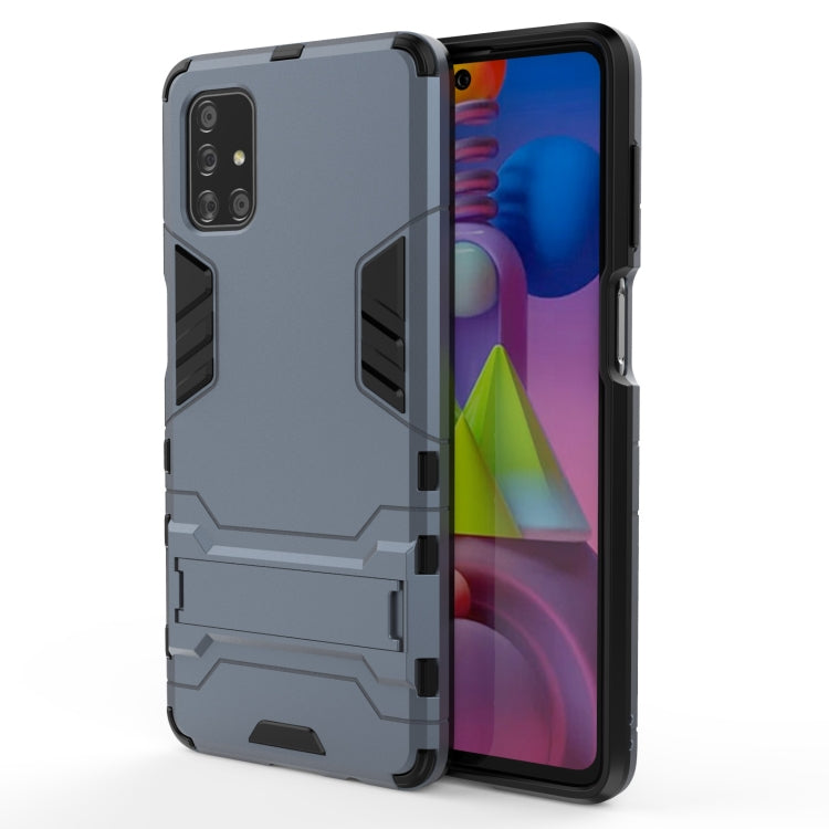 For Samsung Galaxy M51 PC + TPU Shockproof Protective Case with Holder