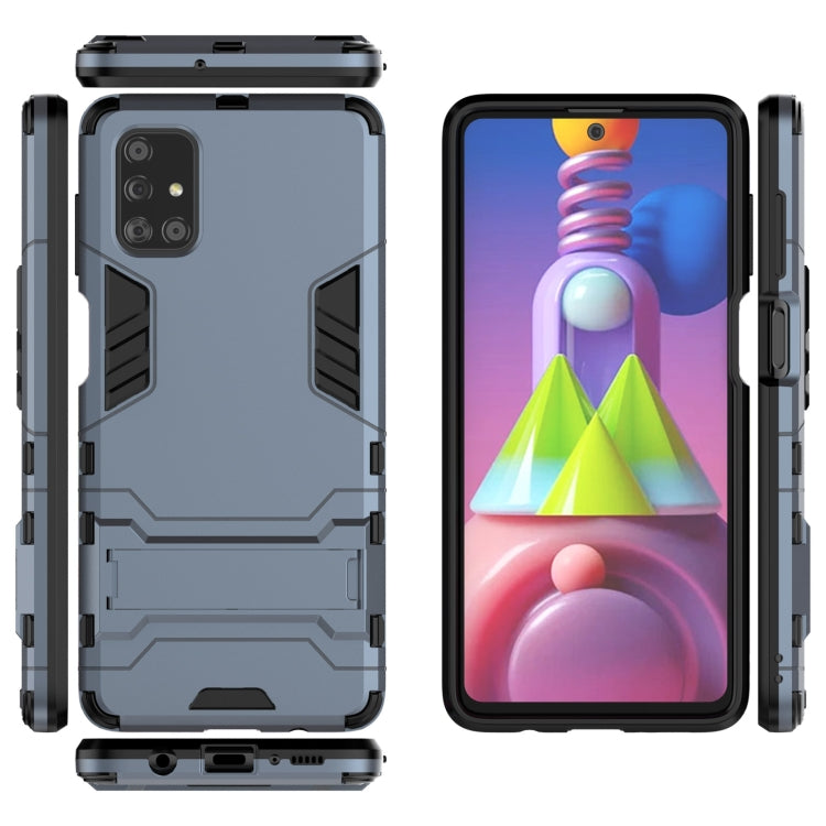 For Samsung Galaxy M51 PC + TPU Shockproof Protective Case with Holder