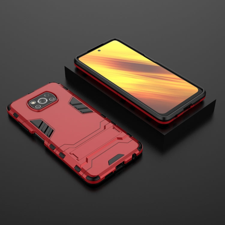 For Xiaomi Poco X3 NFC PC + TPU Shockproof Protective Case with Holder