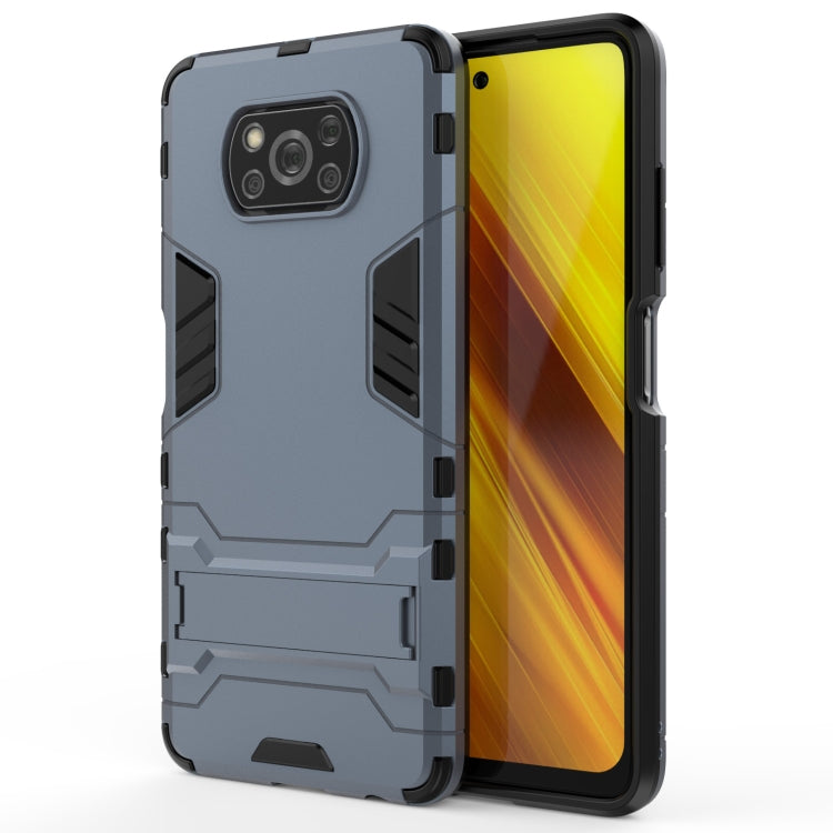 For Xiaomi Poco X3 NFC PC + TPU Shockproof Protective Case with Holder