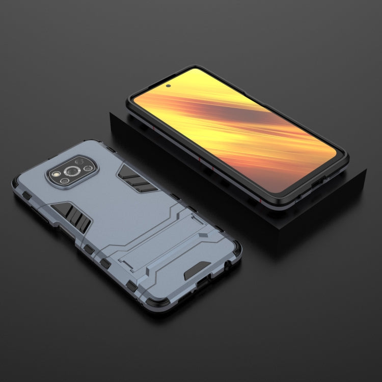 For Xiaomi Poco X3 NFC PC + TPU Shockproof Protective Case with Holder