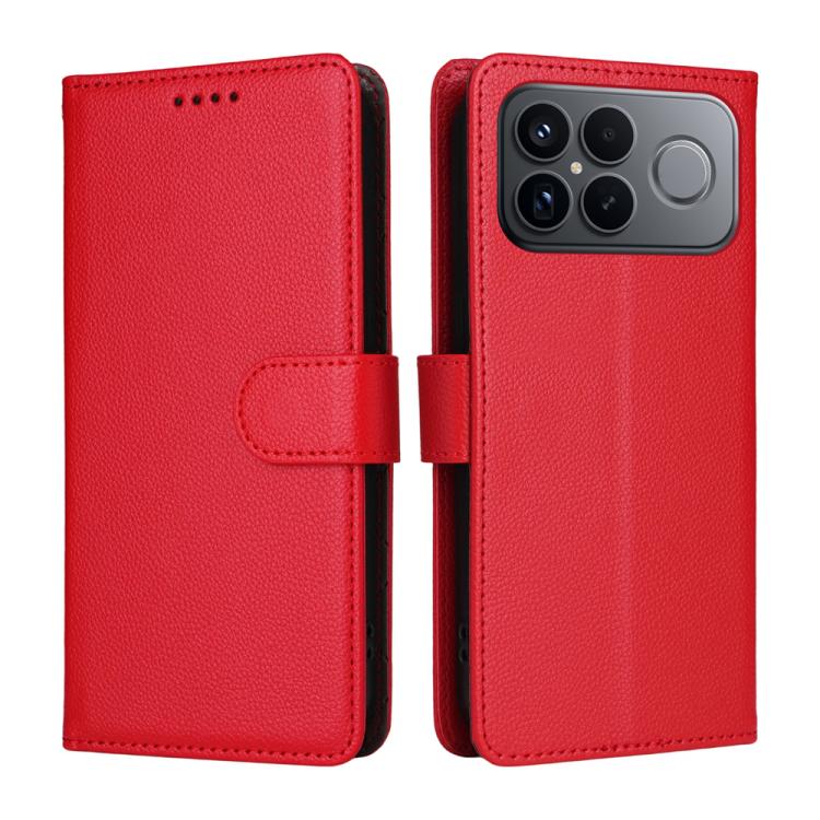 For Redmi K90 Pro Max / Poco F8 Ultra 5G Litchi Texture RFID Blocking 3-Card Wallet Leather Phone Case