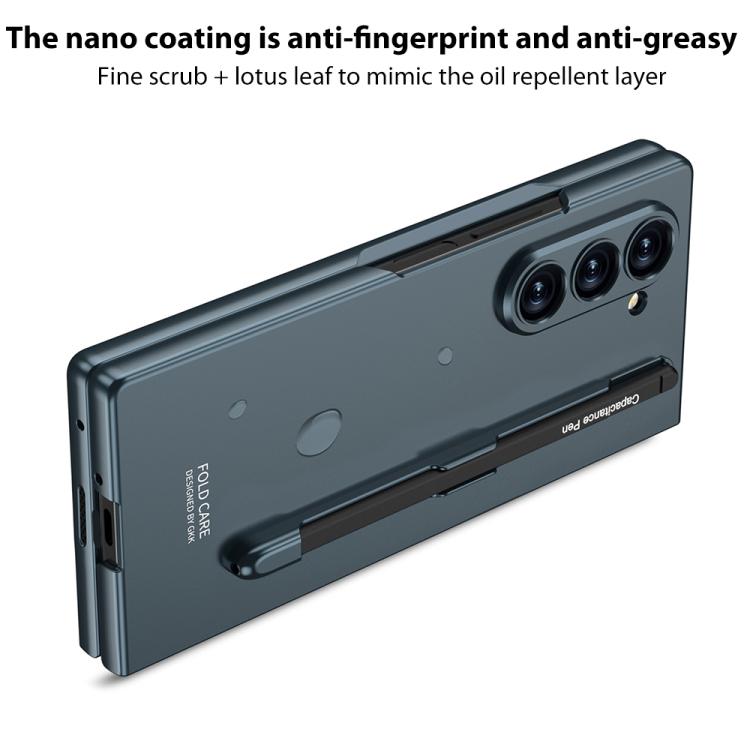 For Samsung Galaxy Z Fold7 5G GKK Integrated Ultra-thin Full Cover Phone Case with Pen Slot, Not Included Pen