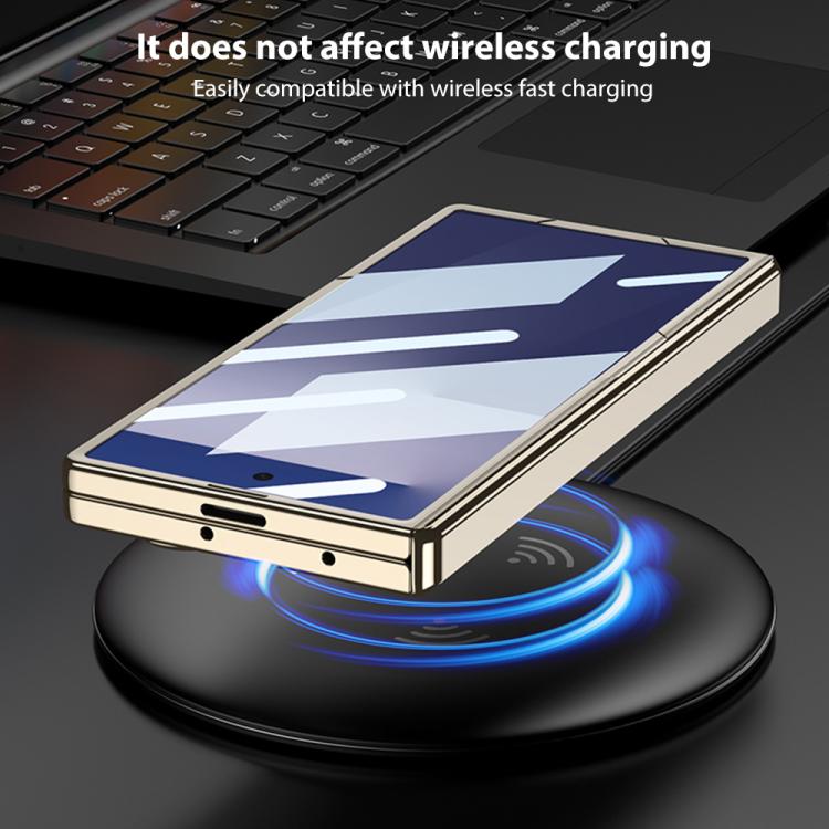 For Samsung Galaxy Z Fold7 5G GKK Integrated Triumph Phantom Magnetic Leather Phone Case with Holder
