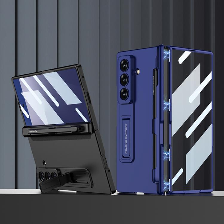 For Samsung Galaxy Z Fold7 5G GKK Integrated Magnetic Folding Full Cover Phone Case with Pen Slot, Included Pen