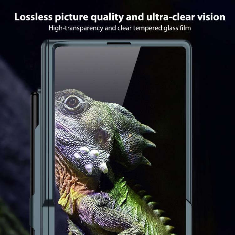For Samsung Galaxy Z Fold7 5G GKK Integrated Magnetic Folding Full Cover Phone Case with Pen Slot, Included Pen