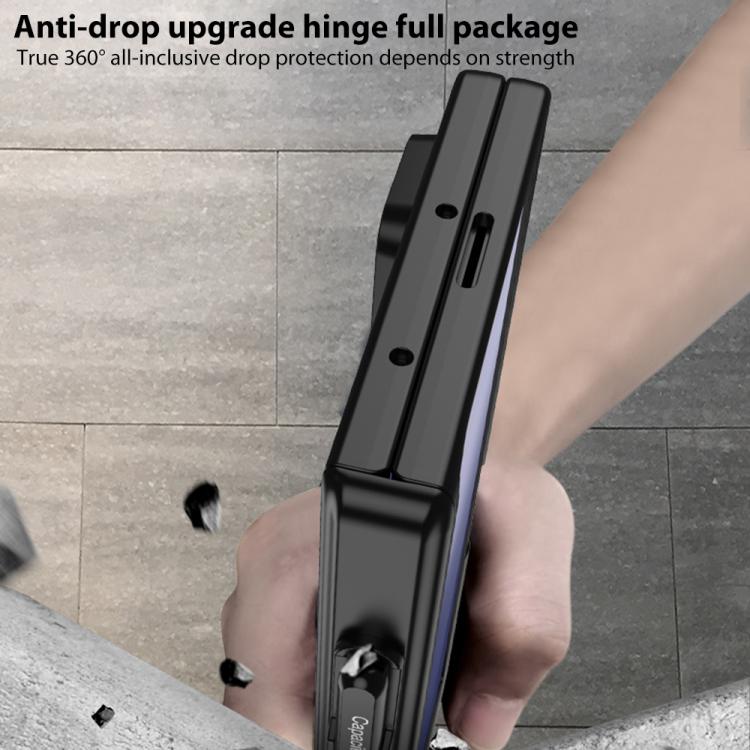 For Samsung Galaxy Z Fold7 5G GKK Integrated Magnetic Folding Full Cover Phone Case with Pen Slot, Included Pen