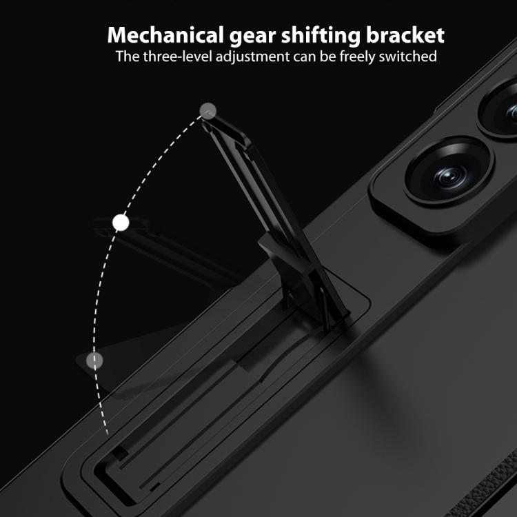 For Samsung Galaxy Z Fold7 5G GKK Integrated Magnetic Folding Full Cover Phone Case with Pen Slot, Included Pen