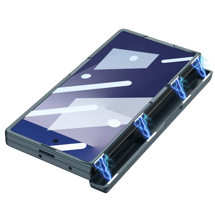 For Samsung Galaxy Z Fold7 5G GKK Integrated Magnetic Folding Hinged Wristband Phone Case with Side Bracket