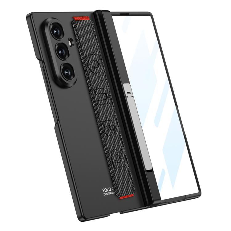 For Samsung Galaxy Z Fold7 5G GKK Integrated Magnetic Folding Hinged Wristband Phone Case with Side Bracket