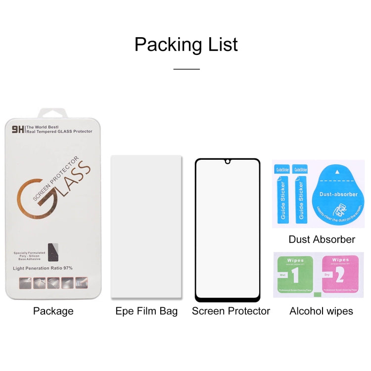 For Samsung Galaxy A42 5G Full Glue Full Screen Tempered Glass Film