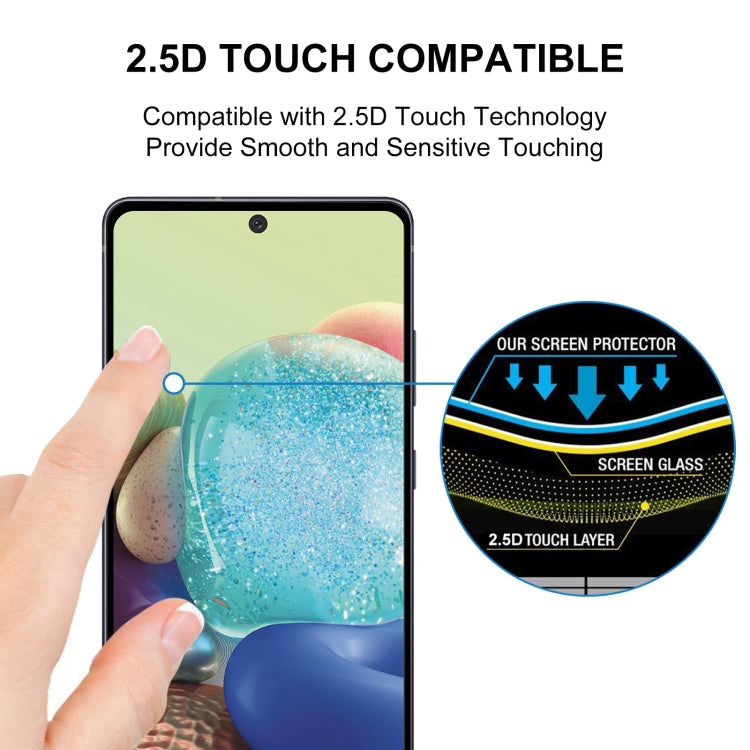 For Samsung Galaxy A71 5G UW Full Glue Full Screen Tempered Glass Film