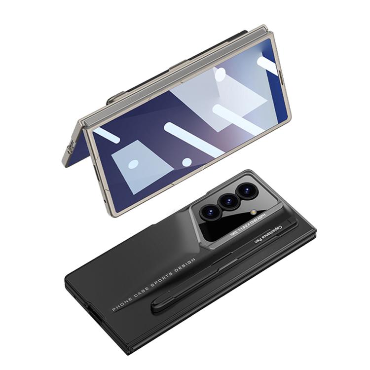 For Samsung Galaxy Z Fold7 5G GKK Integrated Blade Ultra-thin Full Coverage Phone Case with Pen Slot, Included Pen