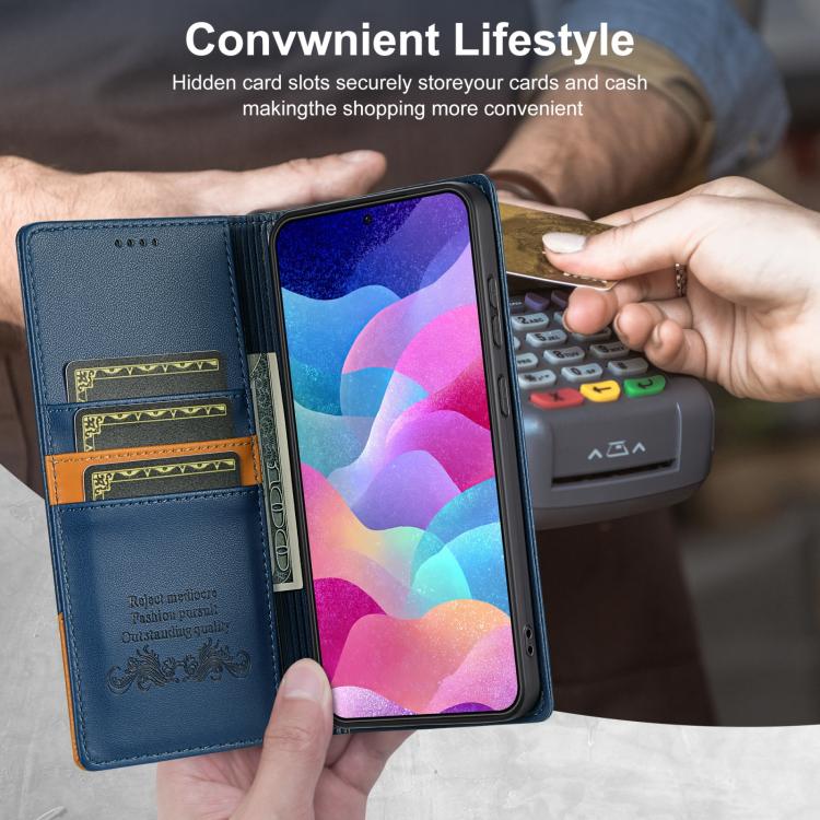 For Samsung Galaxy S20 FE N.BEKUS P3 RFID Stitching Magnetic Flip Leather Phone Case