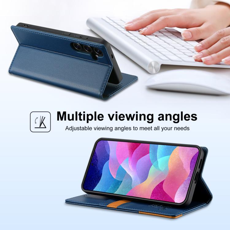For Samsung Galaxy S20 FE N.BEKUS P3 RFID Stitching Magnetic Flip Leather Phone Case