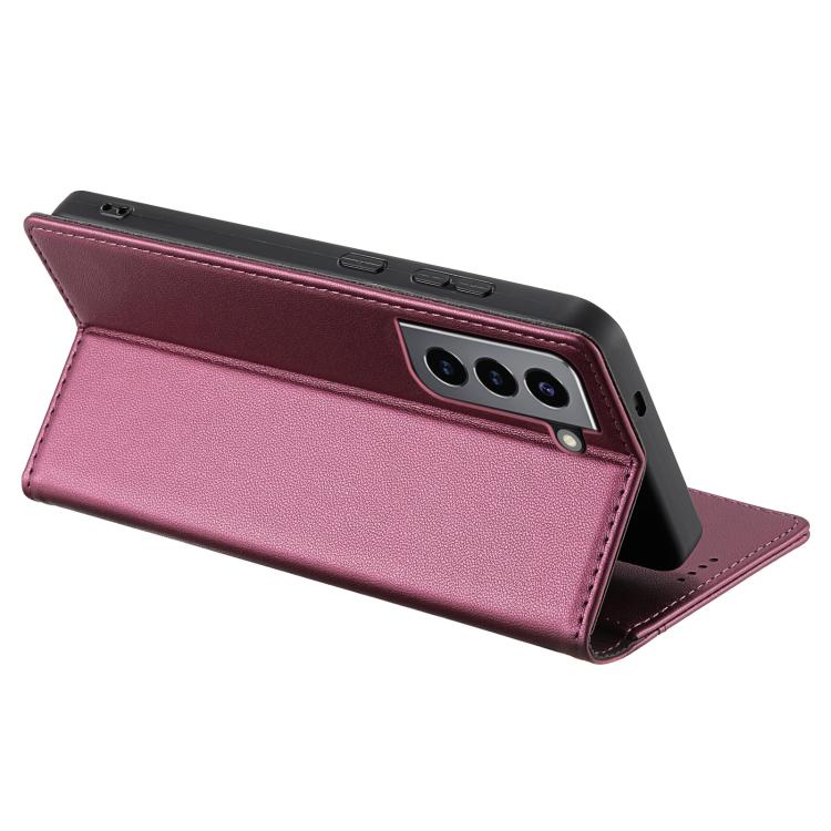 For Samsung Galaxy S21+ 5G N.BEKUS P3 RFID Stitching Magnetic Flip Leather Phone Case