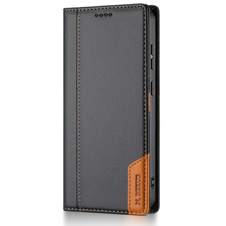 For Samsung Galaxy S23 5G N.BEKUS P3 RFID Stitching Magnetic Flip Leather Phone Case