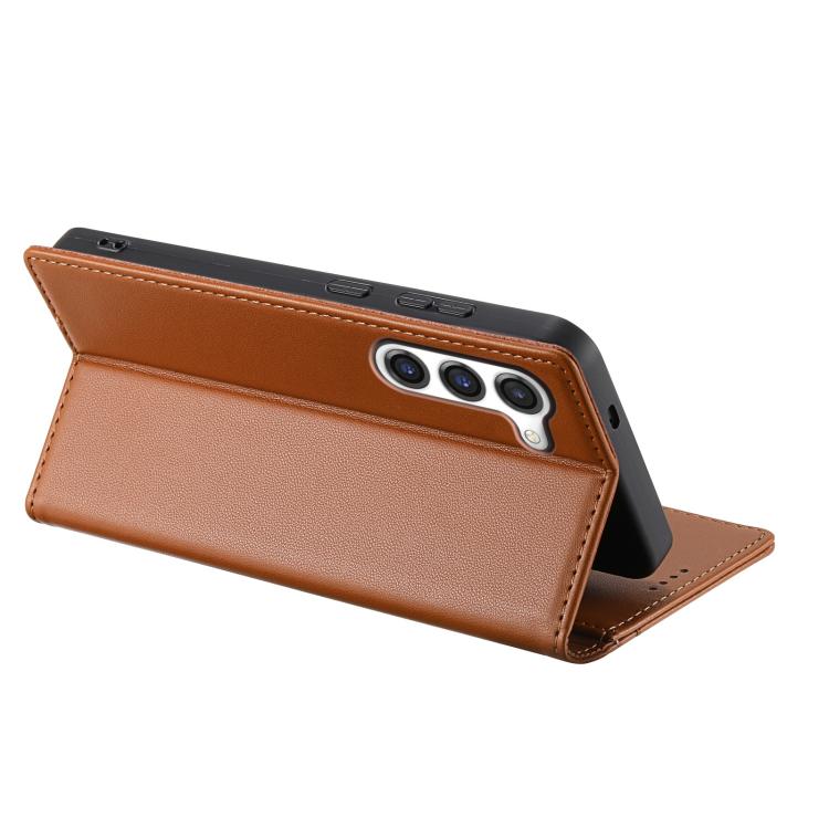 For Samsung Galaxy S23 5G N.BEKUS P3 RFID Stitching Magnetic Flip Leather Phone Case