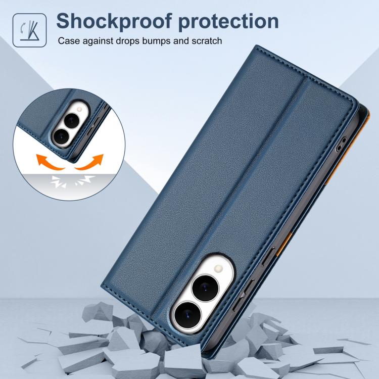 For Samsung Galaxy S25 Edge 5G N.BEKUS P3 RFID Stitching Magnetic Flip Leather Phone Case