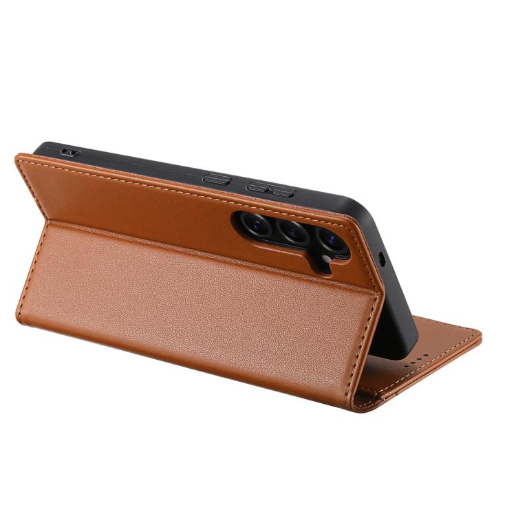 For Samsung Galaxy S24 5G N.BEKUS P3 RFID Stitching Magnetic Flip Leather Phone Case