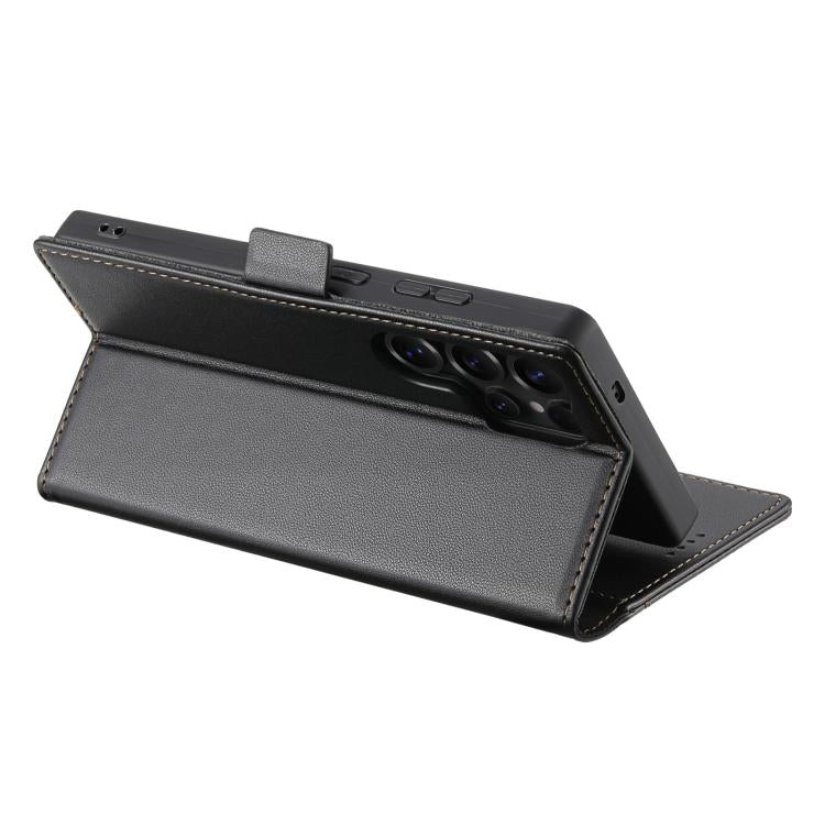 For Samsung Galaxy S25 Ultra 5G N.BEKUS P3 RFID Stitching Magnetic Flip Leather Phone Case