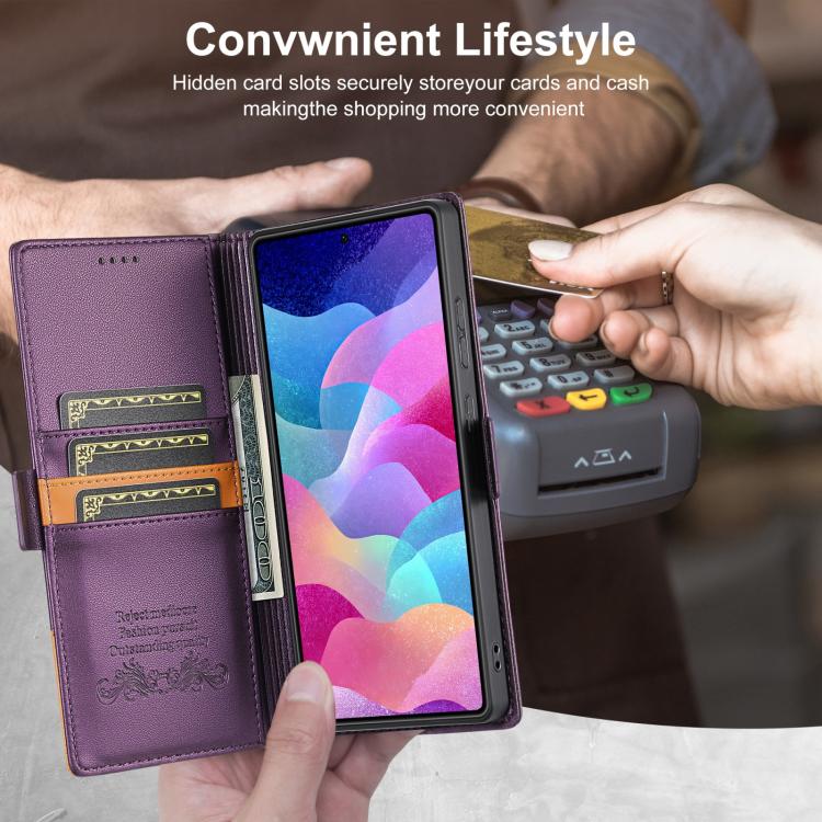 For Samsung Galaxy S25 Ultra 5G N.BEKUS P3 RFID Stitching Magnetic Flip Leather Phone Case