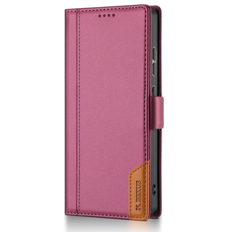 For Samsung Galaxy S25 Ultra 5G N.BEKUS P3 RFID Stitching Magnetic Flip Leather Phone Case