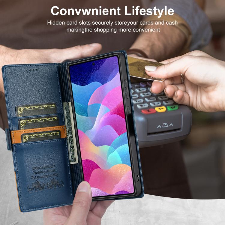 For Samsung Galaxy S23 Ultra 5G N.BEKUS P3 RFID Stitching Magnetic Flip Leather Phone Case