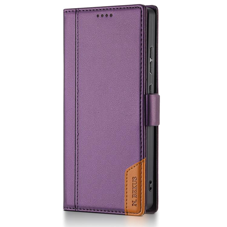 For Samsung Galaxy S23 Ultra 5G N.BEKUS P3 RFID Stitching Magnetic Flip Leather Phone Case