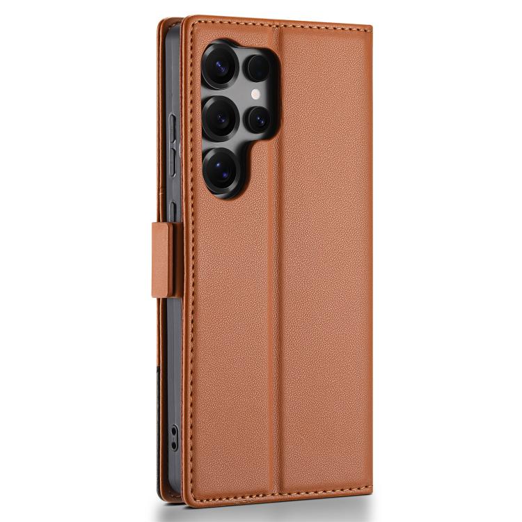 For Samsung Galaxy S23 Ultra 5G N.BEKUS P3 RFID Stitching Magnetic Flip Leather Phone Case