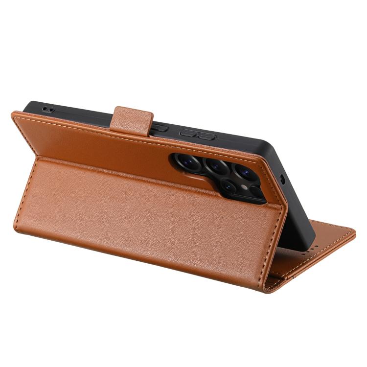 For Samsung Galaxy S23 Ultra 5G N.BEKUS P3 RFID Stitching Magnetic Flip Leather Phone Case